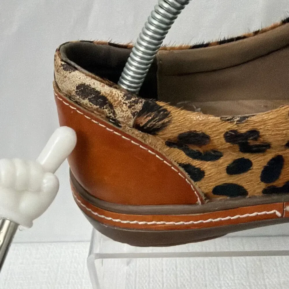 L’Artiste Shoes Womens Size 6 Spring Step Libbi Leopard Print Calf Hair